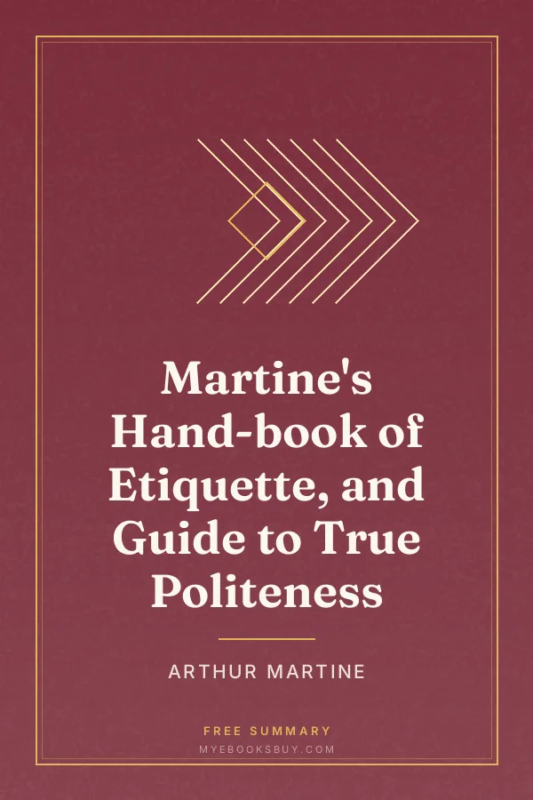 Cover of Martine's Hand-book of Etiquette, and Guide to True Politeness