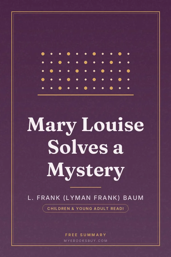 Cover of Mary Louise Solves a Mystery