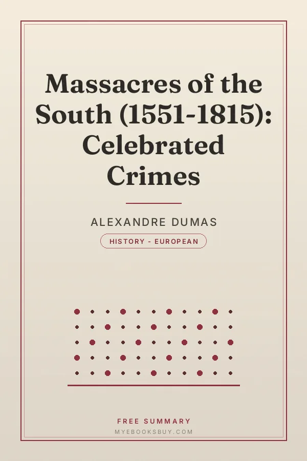 Cover of Massacres of the South (1551-1815): Celebrated Crimes