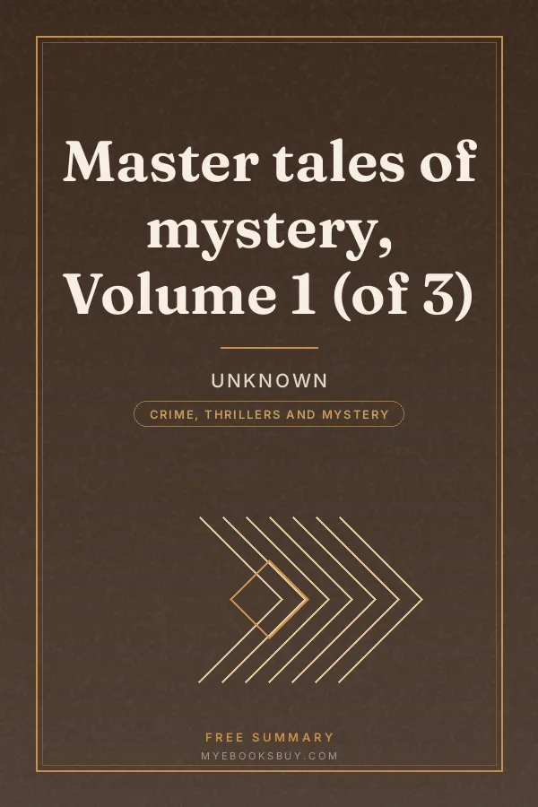 Cover of Master tales of mystery, Volume 1 (of 3)