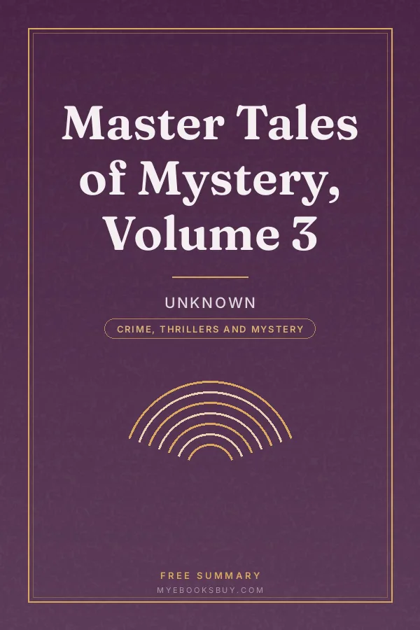 Cover of Master Tales of Mystery, Volume 3
