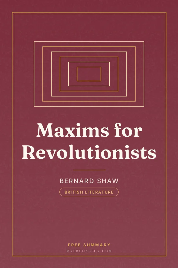 Cover of Maxims for Revolutionists