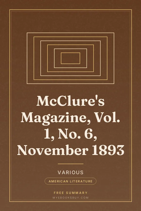 Cover of McClure's Magazine, Vol. 1, No. 6, November 1893