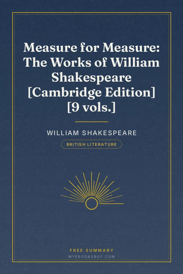 Cover of Measure for Measure: The Works of William Shakespeare [Cambridge Edition] [9 vols.]