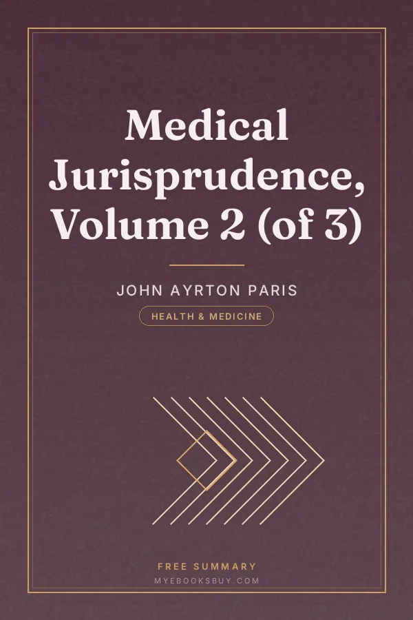 Cover of Medical Jurisprudence, Volume 2 (of 3)