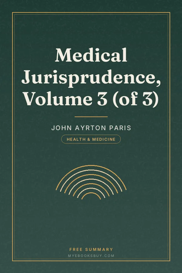 Cover of Medical Jurisprudence, Volume 3 (of 3)
