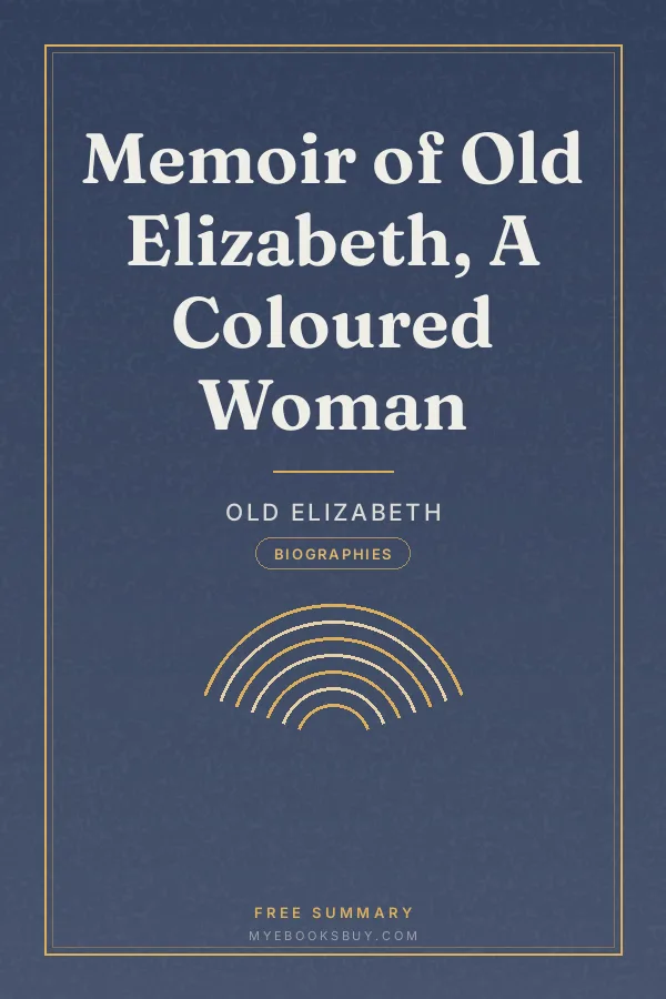 Cover of Memoir of Old Elizabeth, A Coloured Woman
