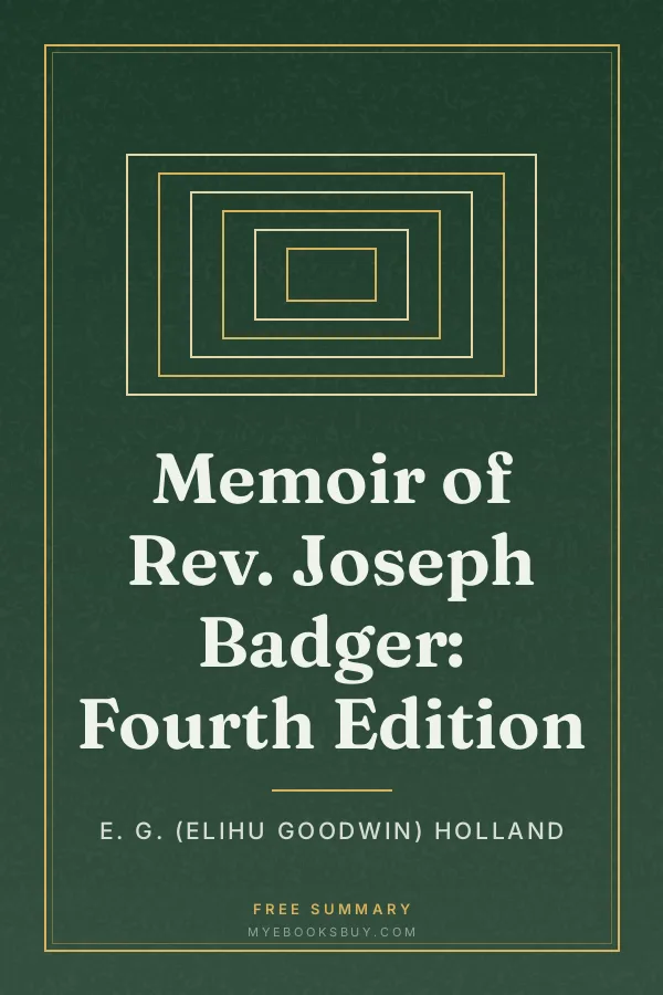 Cover of Memoir of Rev. Joseph Badger: Fourth Edition