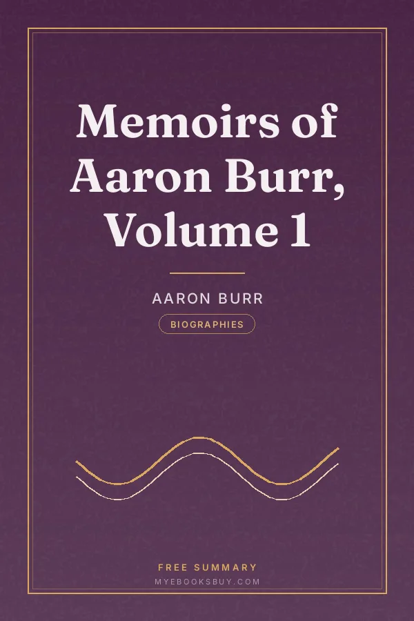 Cover of Memoirs of Aaron Burr, Volume 1
