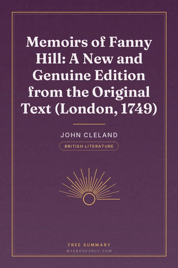 Cover of Memoirs of Fanny Hill: A New and Genuine Edition from the Original Text (London, 1749)