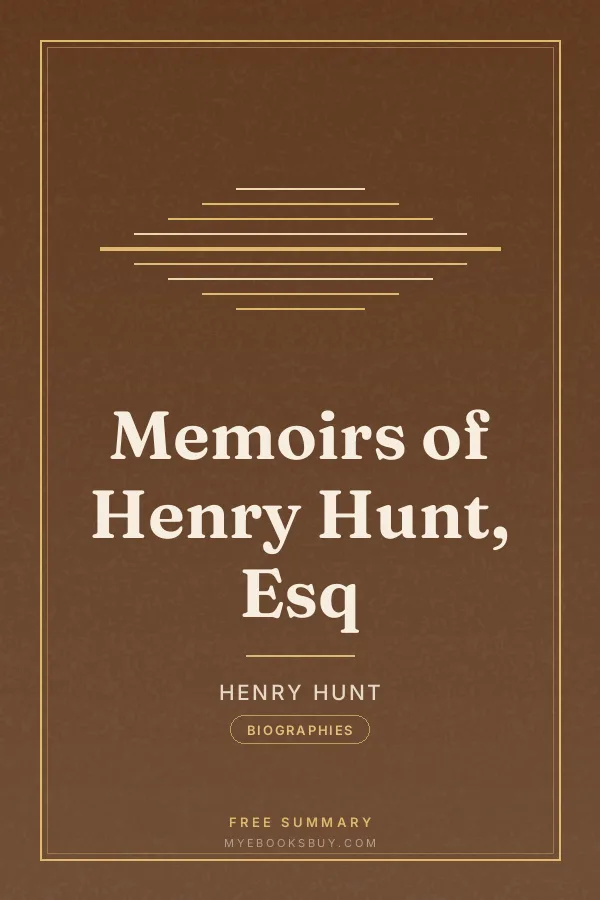 Cover of Memoirs of Henry Hunt, Esq