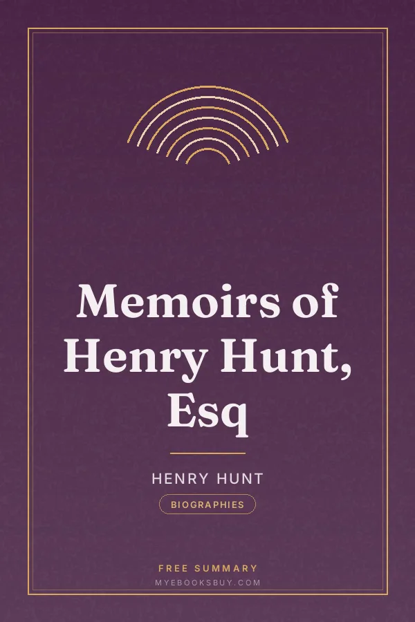 Cover of Memoirs of Henry Hunt, Esq