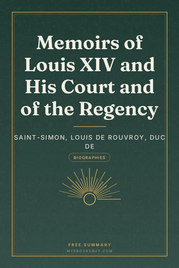 Cover of Memoirs of Louis XIV and His Court and of the Regency