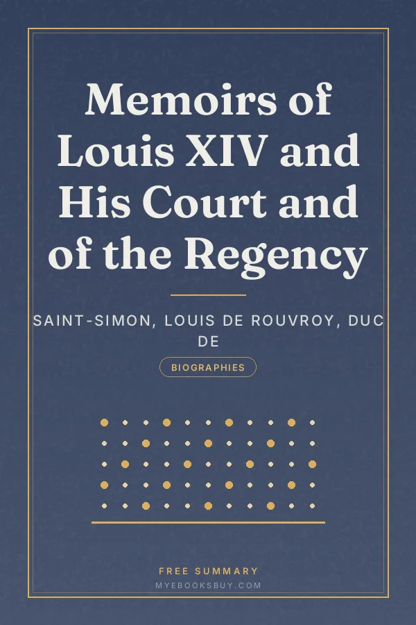 Cover of Memoirs of Louis XIV and His Court and of the Regency