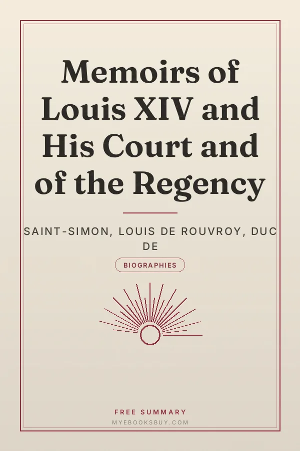 Cover of Memoirs of Louis XIV and His Court and of the Regency