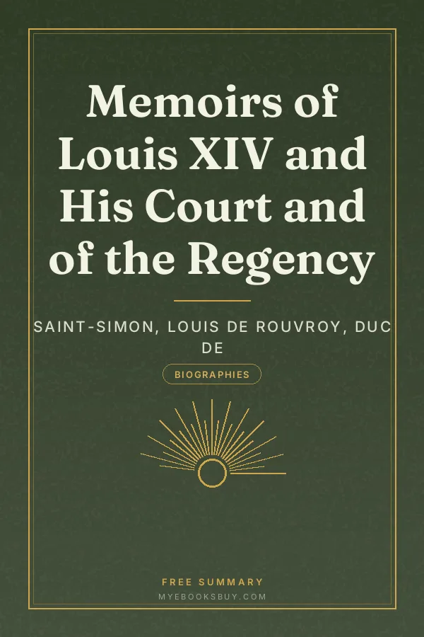 Cover of Memoirs of Louis XIV and His Court and of the Regency