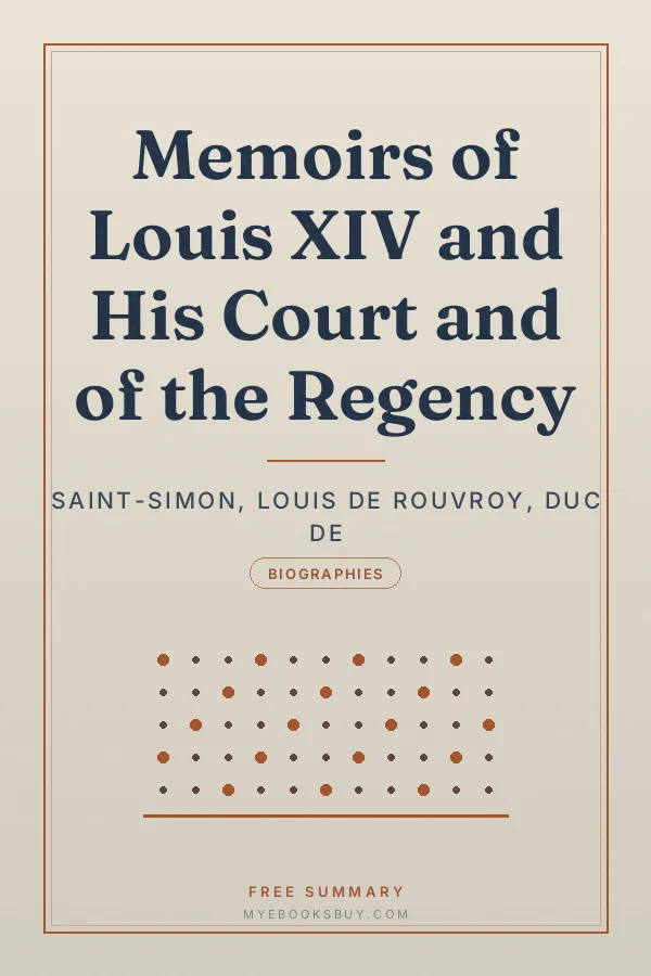 Cover of Memoirs of Louis XIV and His Court and of the Regency