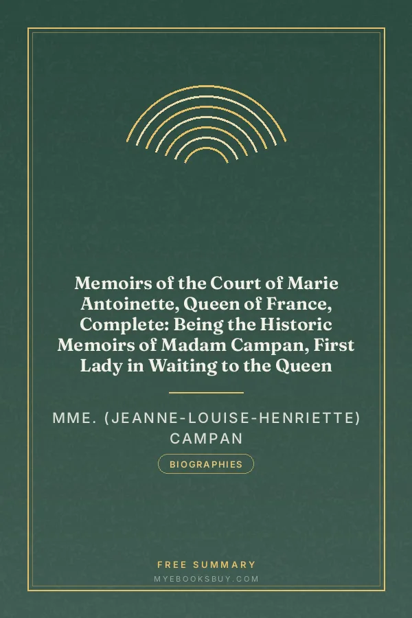 Cover of Memoirs of the Court of Marie Antoinette, Queen of France, Complete: Being the Historic Memoirs of Madam Campan, First Lady in Waiting to the Queen