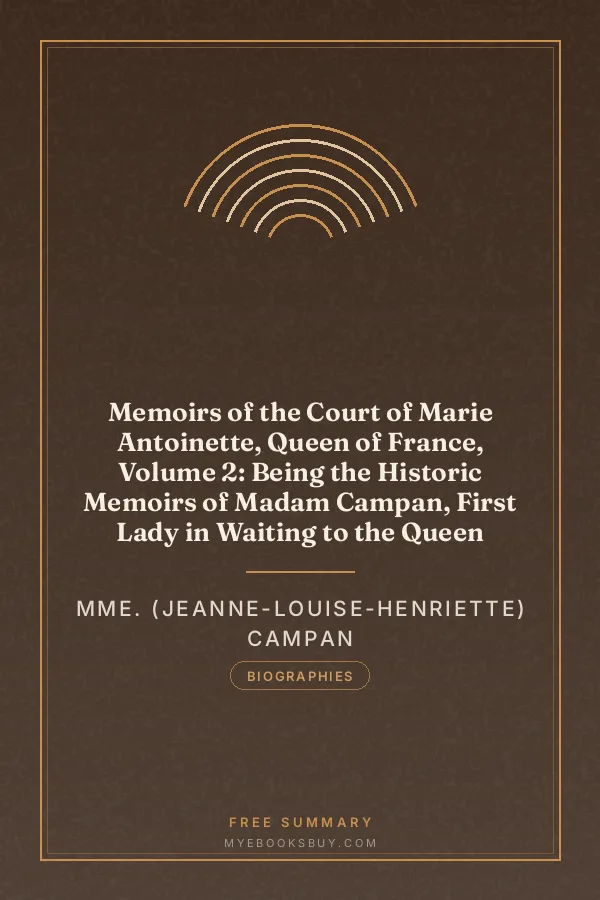 Cover of Memoirs of the Court of Marie Antoinette, Queen of France, Volume 2: Being the Historic Memoirs of Madam Campan, First Lady in Waiting to the Queen