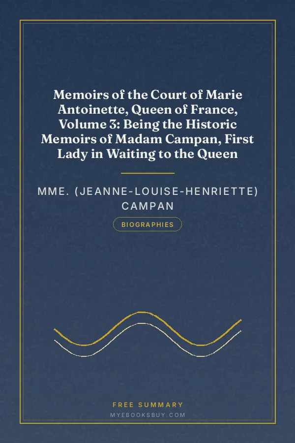 Cover of Memoirs of the Court of Marie Antoinette, Queen of France, Volume 3: Being the Historic Memoirs of Madam Campan, First Lady in Waiting to the Queen