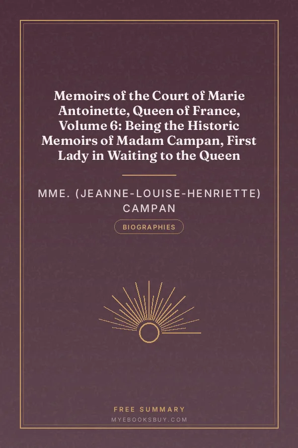 Cover of Memoirs of the Court of Marie Antoinette, Queen of France, Volume 6: Being the Historic Memoirs of Madam Campan, First Lady in Waiting to the Queen