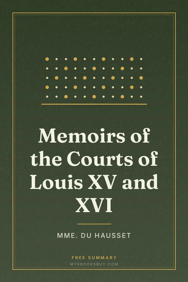 Cover of Memoirs of the Courts of Louis XV and XVI