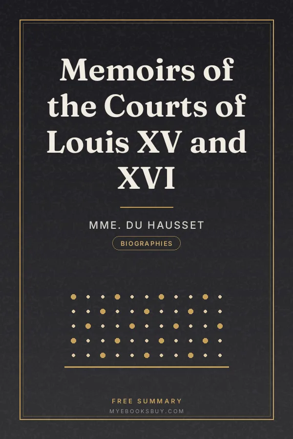 Cover of Memoirs of the Courts of Louis XV and XVI