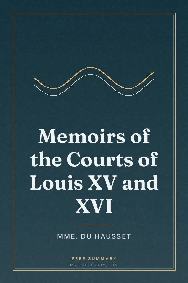 Cover of Memoirs of the Courts of Louis XV and XVI