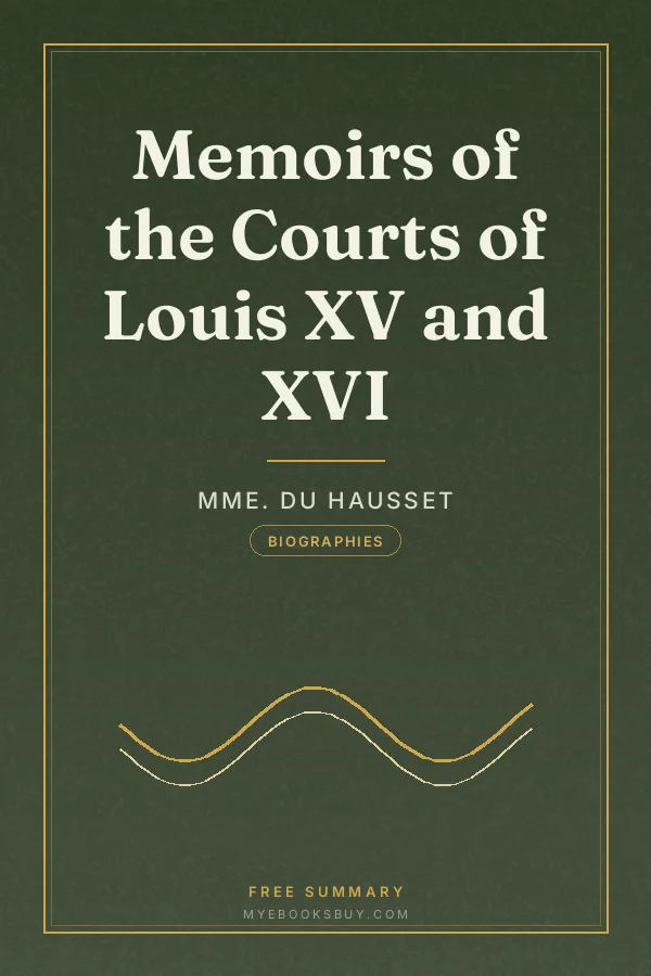 Cover of Memoirs of the Courts of Louis XV and XVI