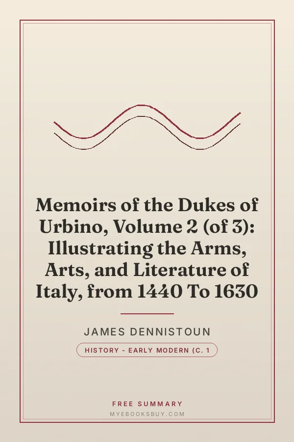 Cover of Memoirs of the Dukes of Urbino, Volume 2 (of 3): Illustrating the Arms, Arts, and Literature of Italy, from 1440 To 1630