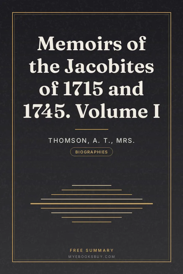 Cover of Memoirs of the Jacobites of 1715 and 1745. Volume I