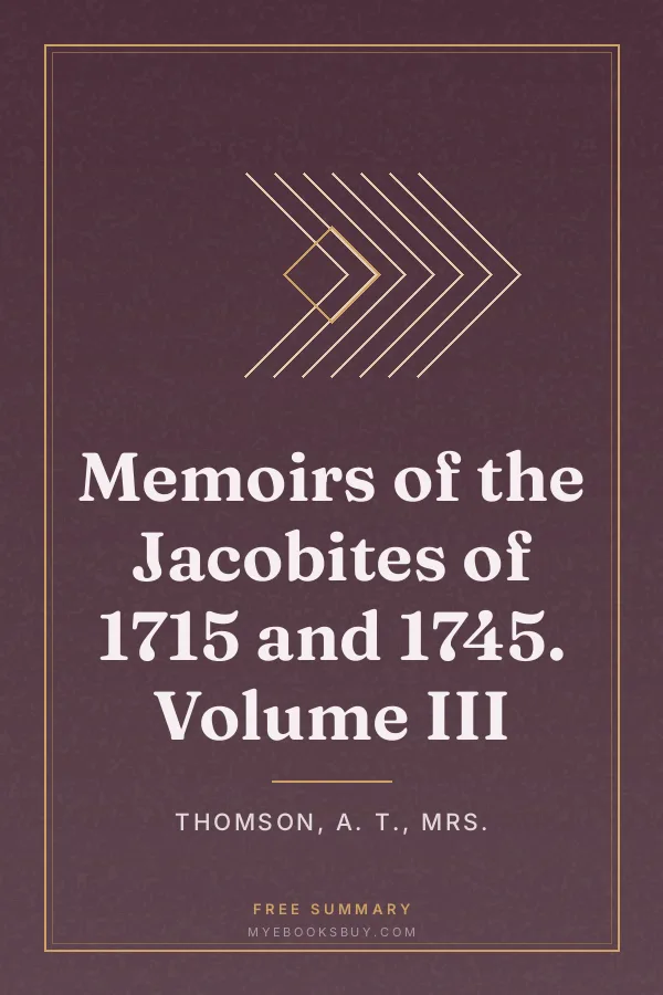 Cover of Memoirs of the Jacobites of 1715 and 1745. Volume III