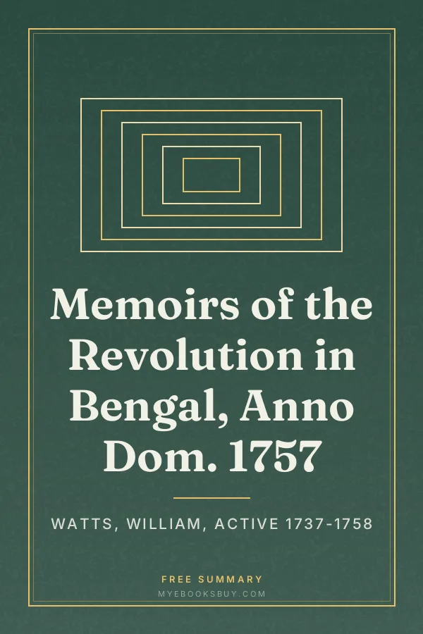 Cover of Memoirs of the Revolution in Bengal, Anno Dom. 1757