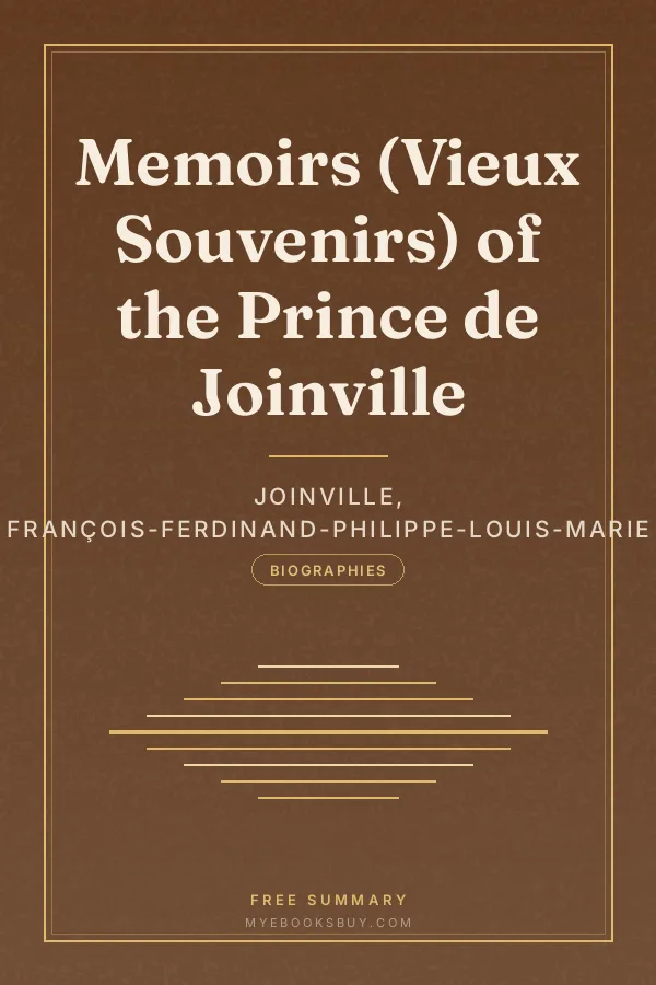 Cover of Memoirs (Vieux Souvenirs) of the Prince de Joinville