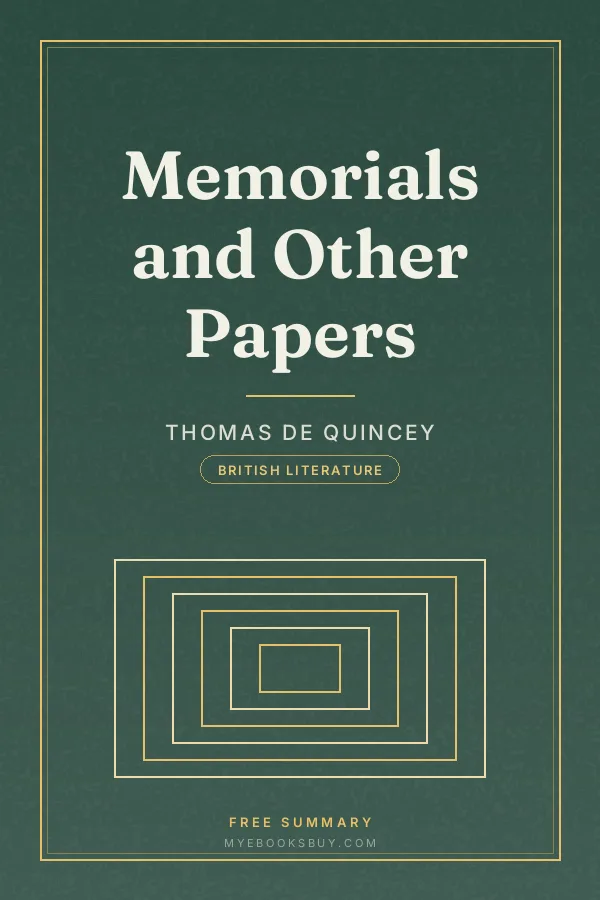 Cover of Memorials and Other Papers