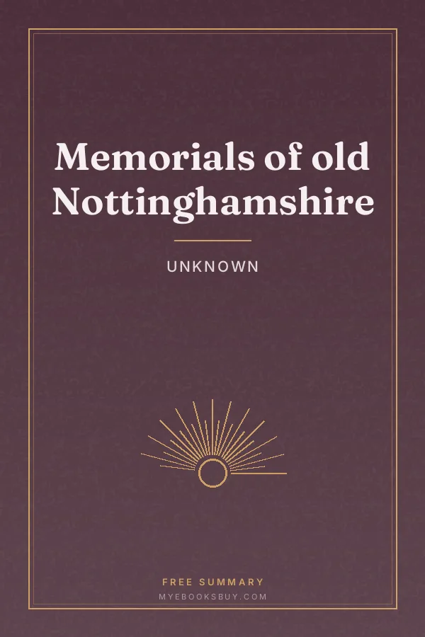 Cover of Memorials of old Nottinghamshire