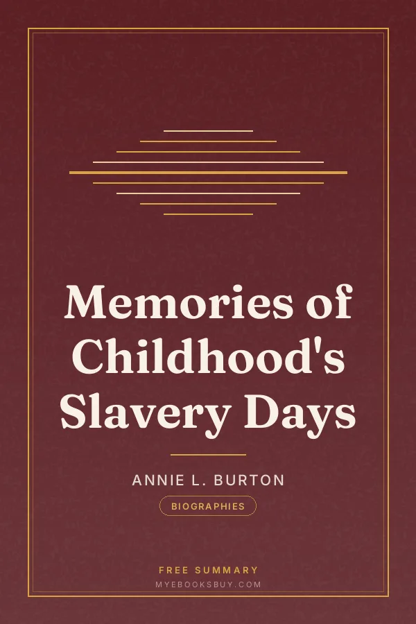 Cover of Memories of Childhood's Slavery Days