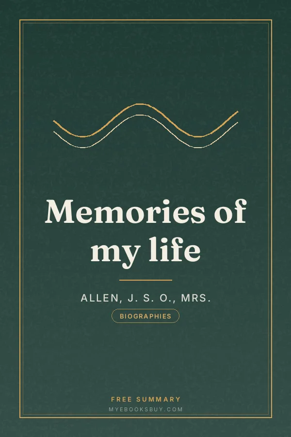 Cover of Memories of my life