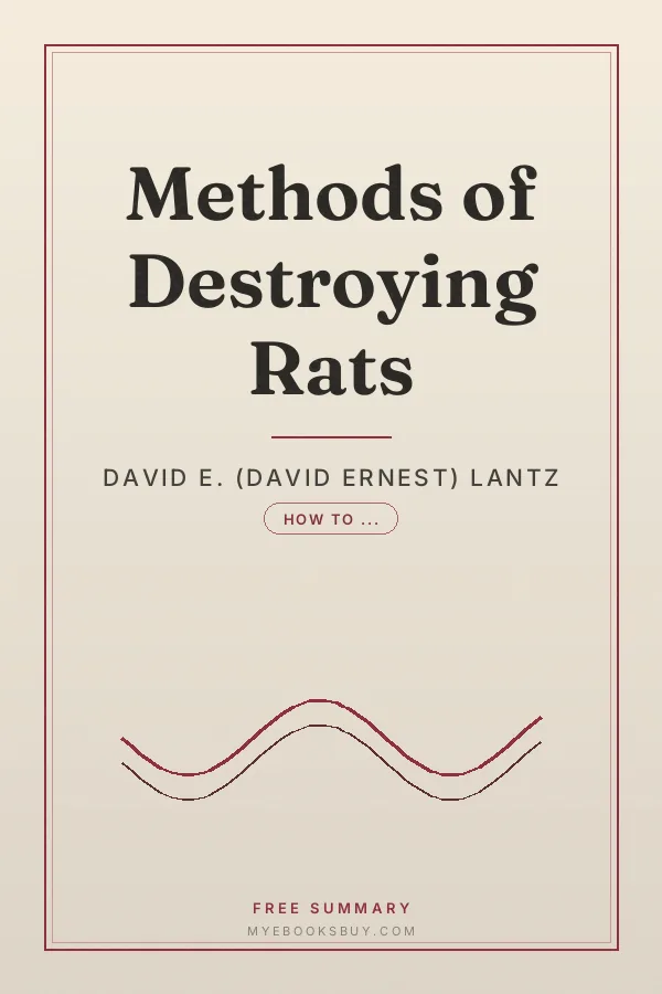 Cover of Methods of Destroying Rats