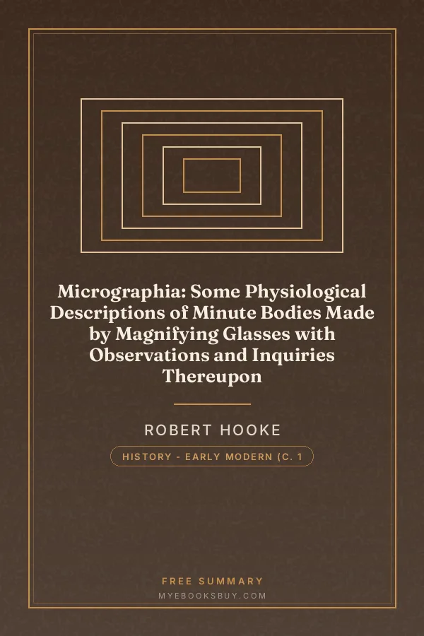 Cover of Micrographia: Some Physiological Descriptions of Minute Bodies Made by Magnifying Glasses with Observations and Inquiries Thereupon