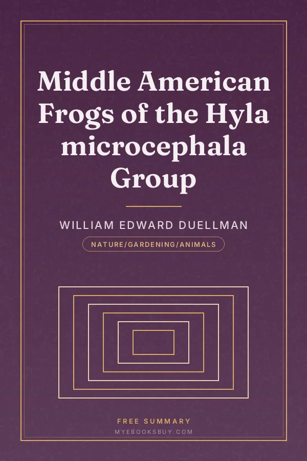 Cover of Middle American Frogs of the Hyla microcephala Group