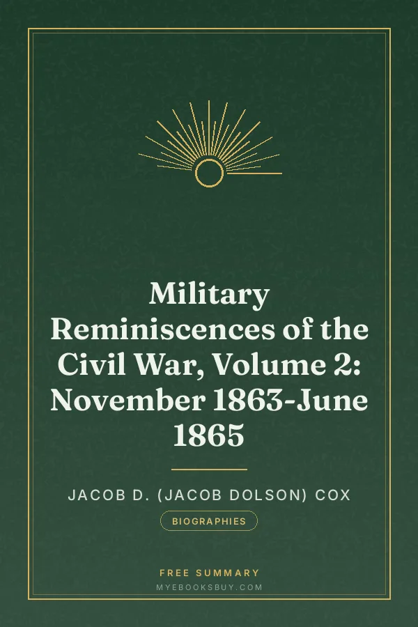Cover of Military Reminiscences of the Civil War, Volume 2: November 1863-June 1865