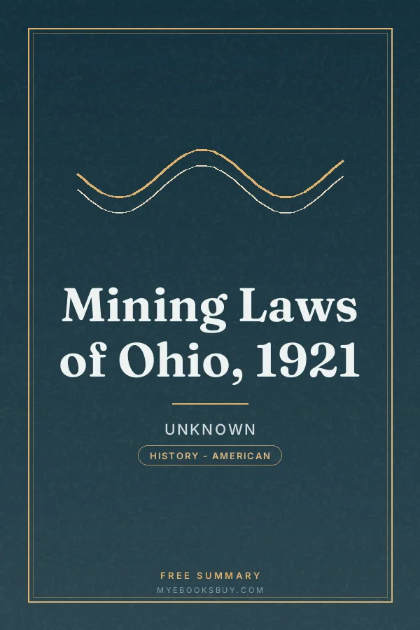 Cover of Mining Laws of Ohio, 1921