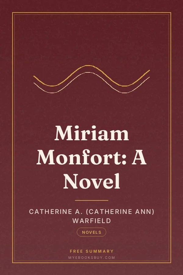 Cover of Miriam Monfort: A Novel