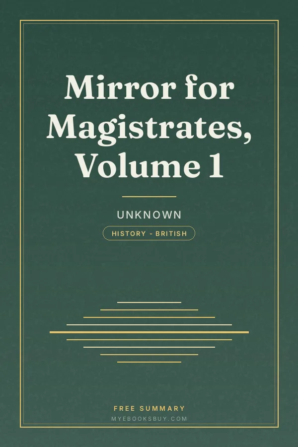 Cover of Mirror for Magistrates, Volume 1