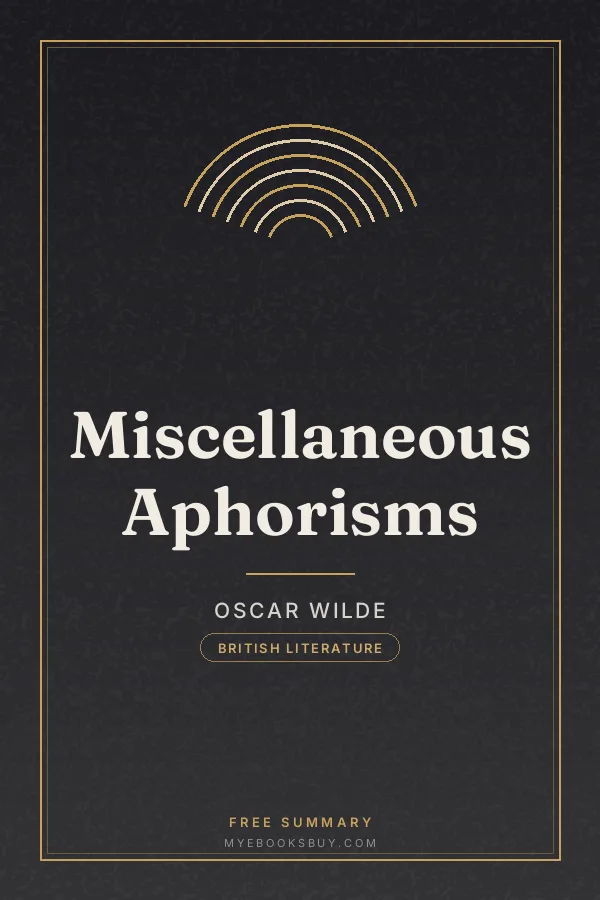 Cover of Miscellaneous Aphorisms