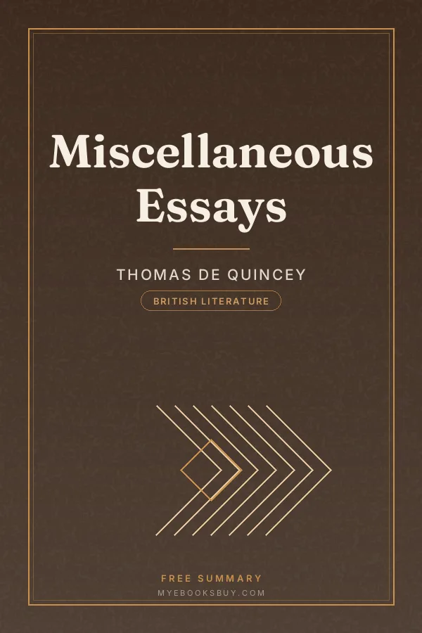 Cover of Miscellaneous Essays