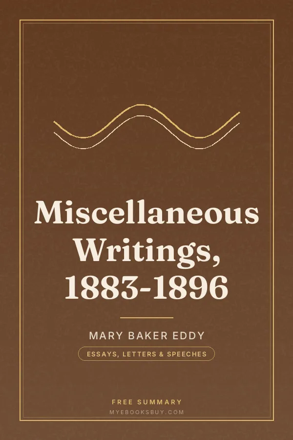 Cover of Miscellaneous Writings, 1883-1896