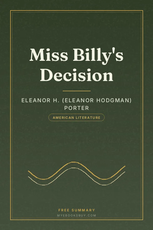 Cover of Miss Billy's Decision