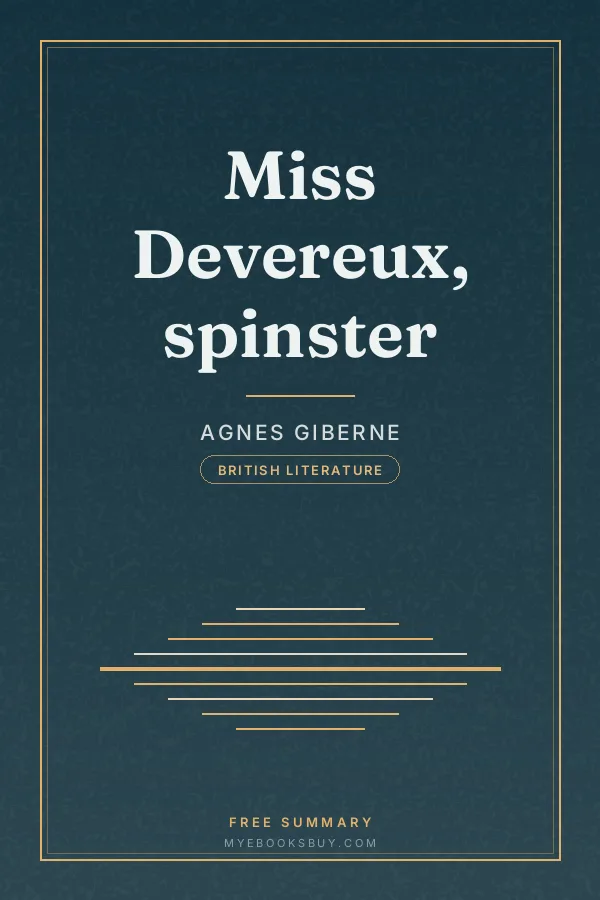 Cover of Miss Devereux, spinster